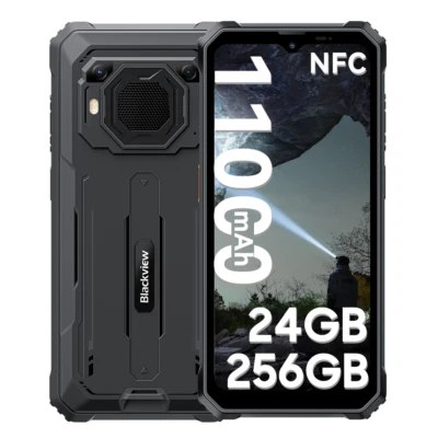 Blackview BV6200 Plus 4G Outdoor Handy 24GB+256GB 11000mAh Android 14 Smartphone - Bild 1 von 4