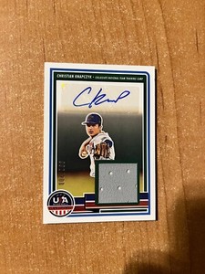 2023 Stars & Stripes - Christian Knapczyk Collegiate Signatures Auto Relic /200
