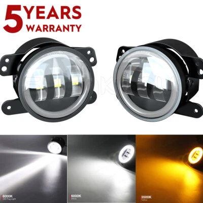 适用于 2003 - 2006 宝马 325Ci/330Ci 2004 - 2007 宝马 525i/530i 4 英寸 LED 雾灯 — 第 1/4 张图片