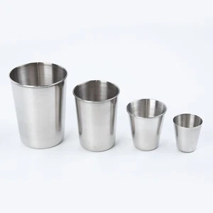 ?Stainless Steel 30/70/180/320ml Beer Cola Cup For Bar Coffee Shop New - Picture 1 of 53