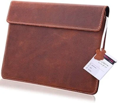 ECHT LEDER Tablet Hülle für Acer Iconia Tab A10 Tasche Schutz Case 1A BRAUN - Bild 1 von 4