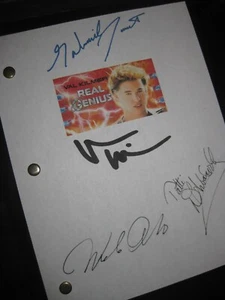 Real Genius Signed Film Script X4 Val Kilmer Gabriel Jarret William Atherton rpt - Picture 1 of 1