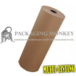 Heavy Duty Thick Brown Kraft Wrapping Paper - FREE P&P - Imagen 1 de 13