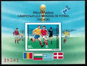 Romania 1990 ☀ Football World cup Italia - Imperf. block ☀ MNH ** - Picture 1 of 1