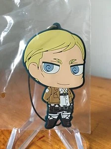 Attack on Titan Erwin Smith Rubber Strap Keychain Ichiban Kuji Vol. 2 - Picture 1 of 3