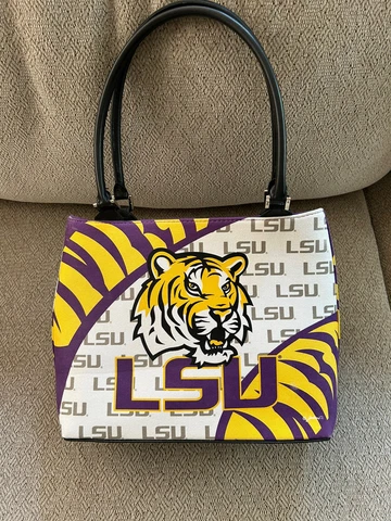 LSU Tigers Purse Handbag NCAA College Football Womens Ladies Louisiana State Cover