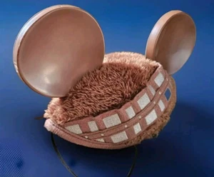 STAR WARS Chewbacca Furry Mickey Mouse Ears Hat Disney Parks Disneyland Adult - Picture 1 of 5