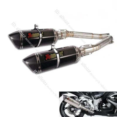 Silenciador escape izquierdo derecho para Suzuki Hayabusa GSX1300R 2008-2020 Foto 1 de 4