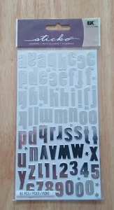 Sticko Stickers Silver Star Alpha 81 Stickers-New - Picture 1 of 1