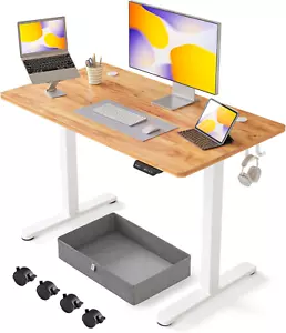 40 X 24 Inches Standing Desk with Drawer, Adjustable Height Electric Stand up De - Picture 1 of 12