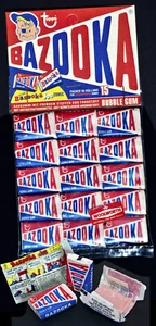 Topps BAZOOKA BUBBLE GUM Original 1980 WOOLWORTH BEUTEL 15 KAUGUMMIS Joe Comic - Bild 1 von 10