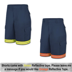 Brand New Red Kap Reflective Cargo Work Shorts Men's Hi Vis Industrial Uniform - Picture 1 of 19