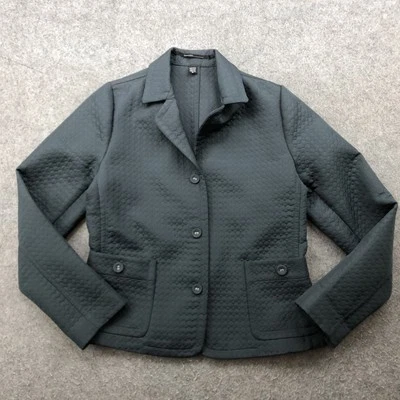 Chaqueta Blazer ISDA & Co Mujer Mediana Acolchada Texturizada Botón Bolsillos Frontales Foto 1 de 4