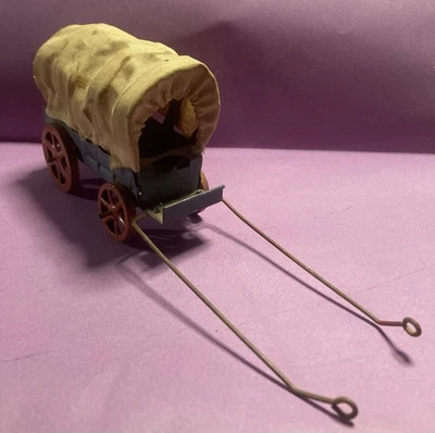 ancien CHARIOT BÂCHÉ FAR-WEST en tôle et tissu  - Photo 1/4