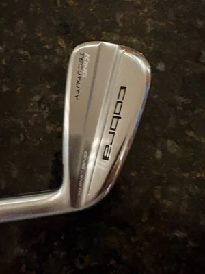 Cobra King Tec ONE Length Utility Iron 2023 used in simulator twice! - Image 1 of 4