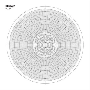 Optical Comparator Chart For Profile Projector Overlay Chart Mitutoyo 512075 - Picture 1 of 2