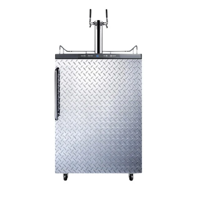 Summit SBC635MDPLTWIN 24"W 6 Cu. Ft. Kegerator de doble grifo - acero inoxidable Foto 1 de 1