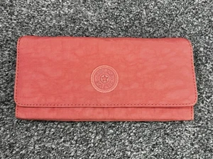 Cartera monedero Kipling melocotón plegable rectangular nueva sin etiquetas - Imagen 1 de 8