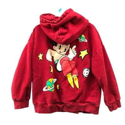 Sudadera con capucha roja retro Zara Kids 4T-5T Astroboy Foto 1 de 4
