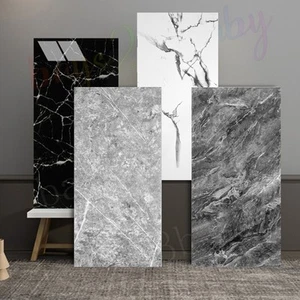 100X PVC Marble Tiles Wall Sticker Self-Adhesive Stick On Kitchen Bathroom Decor - Picture 1 of 18