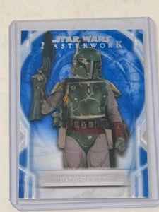 2018 Topps Star Wars Masterwork Blue Boba Fett #16 - Bild 1 von 2