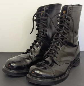 Botas de Salto Corcoran 975 Hechas en EE. UU. Cuero Negro Talla 12D - Imagen 1 de 10