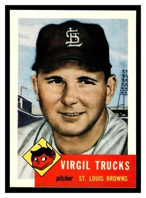 Virgil Trucks #96 1991 Topps Archives 1953 St. Louis Browns - Image 1 of 2