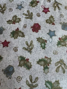 Stoff Weihnachten 2 Yards 100 % Baumwolle Druck Nordlichter Es ist die Saison - Bild 1 von 2