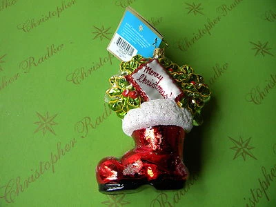 Christopher Radko Hello Holly Glass Ornament