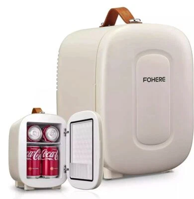 FOHERE Kühlbox Mini Kühlschrank Minibar 5L USB AC DC 240V 9V Tragbar Camping Auto Büro