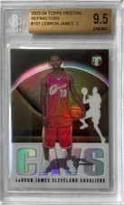 2003-04 Lebron James Topps Pristine Refractor RC- BGS 9.5 Gem Mint... #427/1999