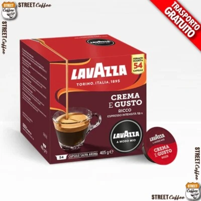 216 CIALDE CAPSULE CAFFE' LAVAZZA A MODO MIO MISCELA CREMA E GUSTO RICCO GRATIS
