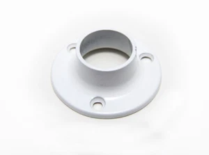 2 X Supports De Rail De Garde-Robe 19Mm De Diamètre Blanc - NEUF Onestopd - Bild 1 von 1
