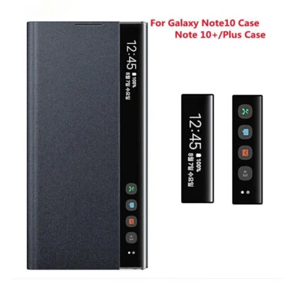 NEW Official Original Samsung Note10+ Smart View Cover Mirror Flip Leather Case - Image 1 of 4