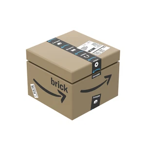 NEW - Amazing Shipping Box - Custom Printed 2 x 2 Brick - Mail Shopping City - Picture 1 of 3