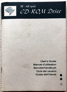 Unidad de CD-ROM de velocidad 8X - 16X Guía del usuario Manual Libro P/N: 49.07510.001 - Imagen 1 de 2