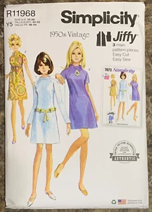 Simplicity Schnittmuster R11968 Vintage 50er Jahre Miss Fitted Kleid Jiffy Gr. 18-26 - Bild 1 von 3
