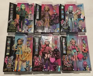 Monster High G3 Reboot 2022 Duece, Clawdeen, Frankie, Cleo, Dráculaura, Lagoona Set - Imagen 1 de 10