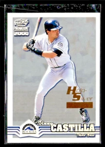 2000 PACFIC PARAMOUNT HOLO SILVER PARALLEL BLANK SERIAL #77 VINNY CASTILLA 1/1 - Picture 1 of 2