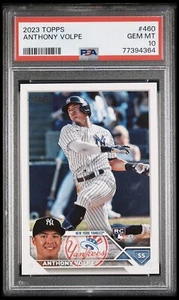 2023 ANTHONY VOLPE RC Topps #460 Yankees PSA 10 GEM MINT💎 Rookie Card - Picture 1 of 2