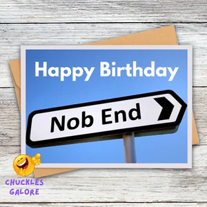 Funny Birthday Card for Men Rude Birthday Card for Male Friends and Family (NES) - Picture 1 of 2