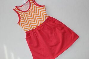 Gymboree Desert Dreams Girls Size 5 Sundress Dress Chevron Orange  NEW NWT 