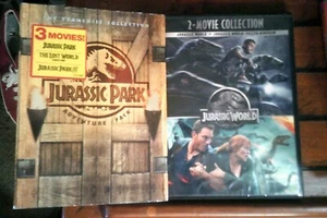5-Movie DVDs: Jurassic Park Trilogy + Jurassic World & Fallen Kingdom - Picture 1 of 1
