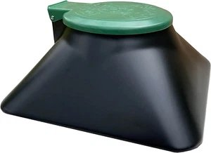 "The Original In-Ground Dog Waste Disposal System, Black with Green Lid (3800X) - Picture 1 of 12