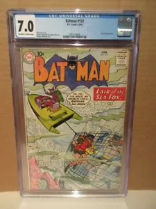 Batman #132 D.C. Comics 6/60 CGC 7.0 - Picture 1 of 4