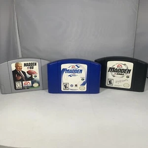 3 Stück N64 Madden NFL 1999, 2001, 2002 EA Sports getestet - Bild 1 von 5