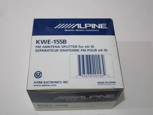 ALPINE KWE-155B FM ANTENNA SPLITER FOR EX-10 PKGRSE2 OEM NEW - Picture 1 of 3
