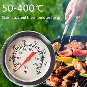Edelstahl Grillthermometer Smoker BBQ Thermometer Bratenthermometer 50-500℃ - Bild 1 von 12
