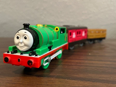 Tomy Plarail Motorized Japanese Talking Percy 2013 Still Works! Cover