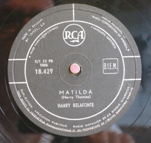 Harry Belafonte 78 RPM / Matilda & Jamaica Farewell (24-0323-JA) - Bild 1 von 2